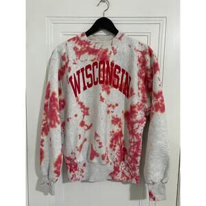 University of Wisconsin Badgers Tie-Dye Crewneck Size Small